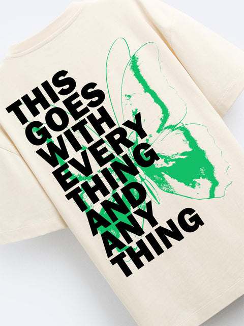 Adro Oversize T shirt for men | Drop shoulder T shirt | Mens Oversize T-shirt | 220 GSM Cotton Oversize Tshirt | Trendy Front and Back Printed T shirt