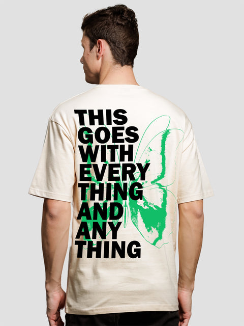 Adro Oversize T shirt for men | Drop shoulder T shirt | Mens Oversize T-shirt | 220 GSM Cotton Oversize Tshirt | Trendy Front and Back Printed T shirt