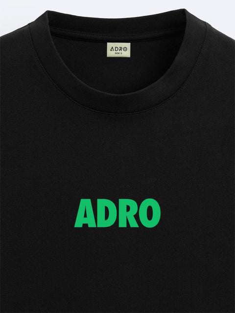 Adro Oversize T shirt for men | Drop shoulder T shirt | Mens Oversize T-shirt | 220 GSM Cotton Oversize Tshirt | Trendy Front and Back Printed T shirt