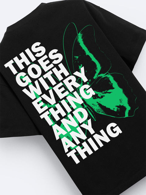 Adro Oversize T shirt for men | Drop shoulder T shirt | Mens Oversize T-shirt | 220 GSM Cotton Oversize Tshirt | Trendy Front and Back Printed T shirt