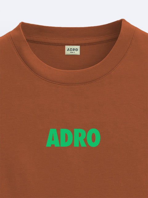 Adro Oversize T shirt for men | Drop shoulder T shirt | Mens Oversize T-shirt | 220 GSM Cotton Oversize Tshirt | Trendy Front and Back Printed T shirt