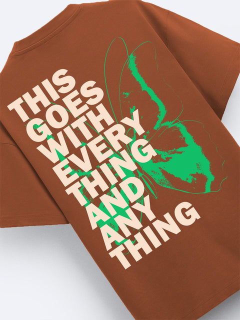 Adro Oversize T shirt for men | Drop shoulder T shirt | Mens Oversize T-shirt | 220 GSM Cotton Oversize Tshirt | Trendy Front and Back Printed T shirt