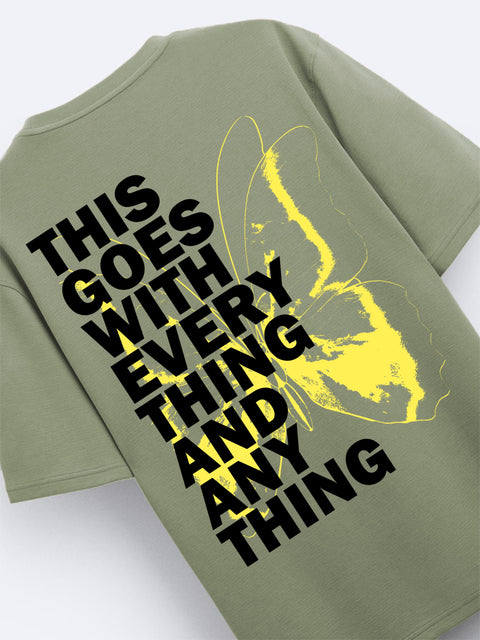 Adro Oversize T shirt for men | Drop shoulder T shirt | Mens Oversize T-shirt | 220 GSM Cotton Oversize Tshirt | Trendy Front and Back Printed T shirt
