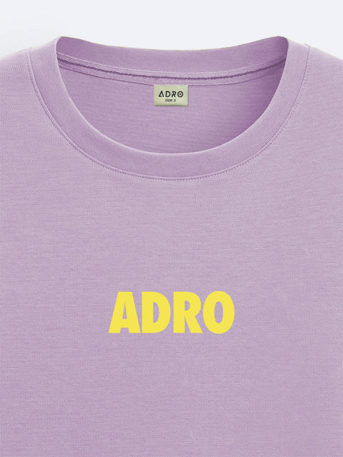 Adro Oversize T shirt for men | Drop shoulder T shirt | Mens Oversize T-shirt | 220 GSM Cotton Oversize Tshirt | Trendy Front and Back Printed T shirt