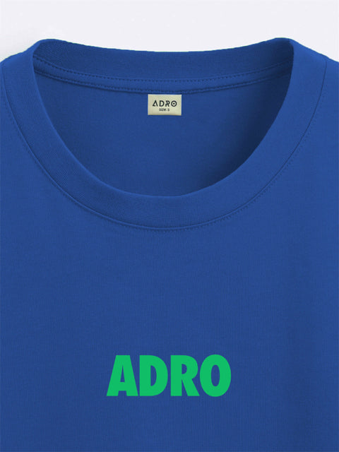Adro Oversize T shirt for men | Drop shoulder T shirt | Mens Oversize T-shirt | 220 GSM Cotton Oversize Tshirt | Trendy Front and Back Printed T shirt
