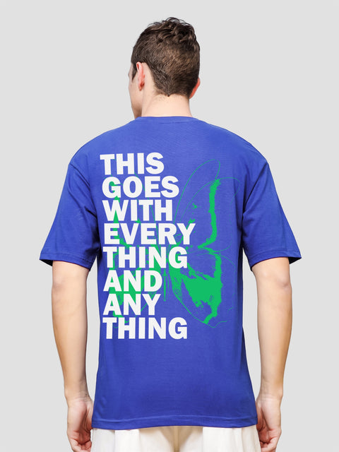 Adro Oversize T shirt for men | Drop shoulder T shirt | Mens Oversize T-shirt | 220 GSM Cotton Oversize Tshirt | Trendy Front and Back Printed T shirt