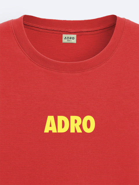 Adro Oversize T shirt for men | Drop shoulder T shirt | Mens Oversize T-shirt | 220 GSM Cotton Oversize Tshirt | Trendy Front and Back Printed T shirt