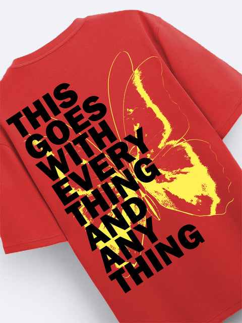Adro Oversize T shirt for men | Drop shoulder T shirt | Mens Oversize T-shirt | 220 GSM Cotton Oversize Tshirt | Trendy Front and Back Printed T shirt