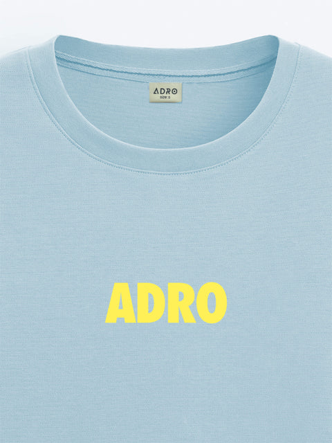 Adro Oversize T shirt for men | Drop shoulder T shirt | Mens Oversize T-shirt | 220 GSM Cotton Oversize Tshirt | Trendy Front and Back Printed T shirt