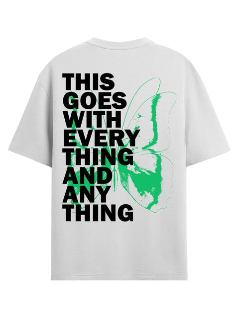 Adro Oversize T shirt for men | Drop shoulder T shirt | Mens Oversize T-shirt | 220 GSM Cotton Oversize Tshirt | Trendy Front and Back Printed T shirt