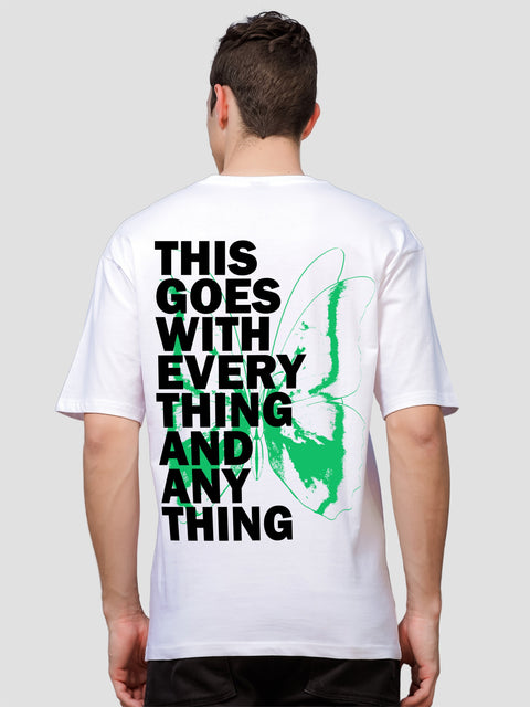Adro Oversize T shirt for men | Drop shoulder T shirt | Mens Oversize T-shirt | 220 GSM Cotton Oversize Tshirt | Trendy Front and Back Printed T shirt