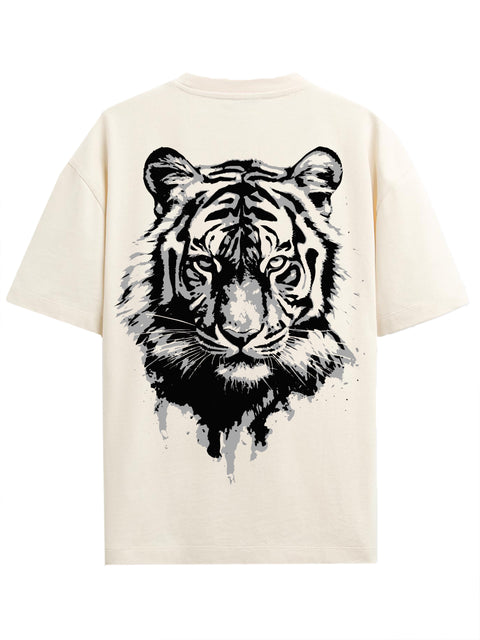 Adro Oversize T shirt for men | Drop shoulder T shirt | Mens Oversize T-shirt | 220 GSM Cotton Oversize Tshirt | Trendy Front and Back Printed T shirt