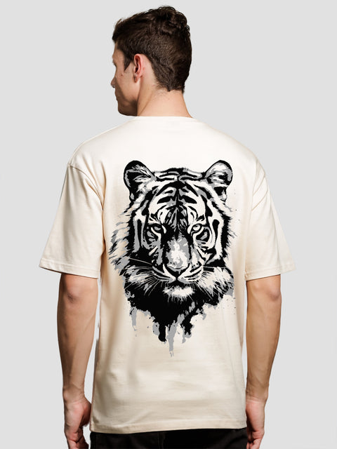 Adro Oversize T shirt for men | Drop shoulder T shirt | Mens Oversize T-shirt | 220 GSM Cotton Oversize Tshirt | Trendy Front and Back Printed T shirt