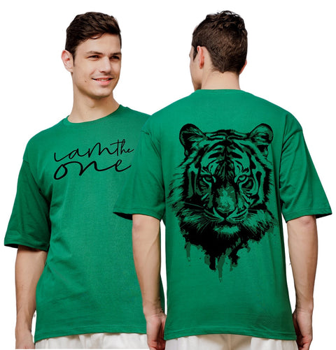 Adro Oversize T shirt for men | Drop shoulder T shirt | Mens Oversize T-shirt | 220 GSM Cotton Oversize Tshirt | Trendy Front and Back Printed T shirt