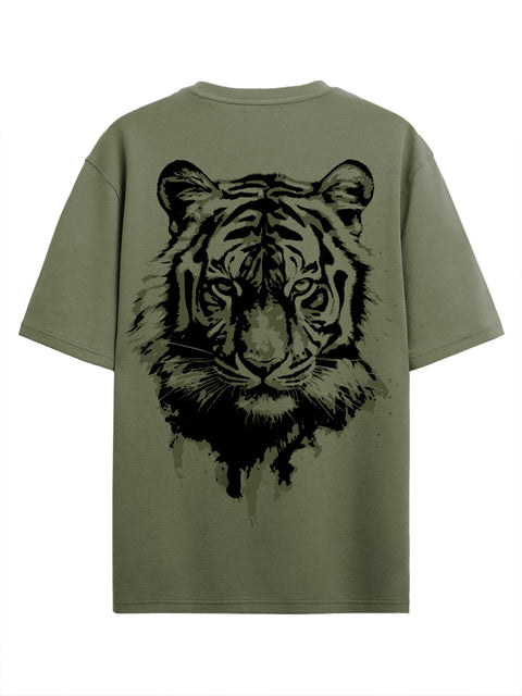 Adro Oversize T shirt for men | Drop shoulder T shirt | Mens Oversize T-shirt | 220 GSM Cotton Oversize Tshirt | Trendy Front and Back Printed T shirt