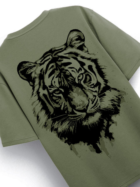 Adro Oversize T shirt for men | Drop shoulder T shirt | Mens Oversize T-shirt | 220 GSM Cotton Oversize Tshirt | Trendy Front and Back Printed T shirt