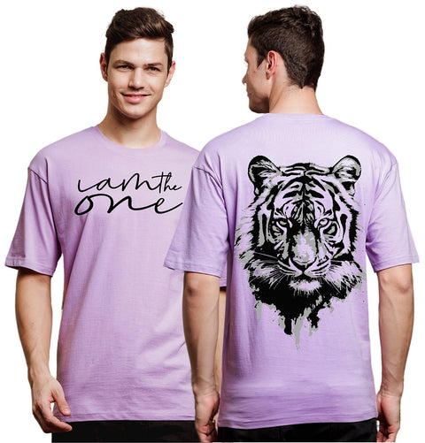 Adro Oversize T shirt for men | Drop shoulder T shirt | Mens Oversize T-shirt | 220 GSM Cotton Oversize Tshirt | Trendy Front and Back Printed T shirt