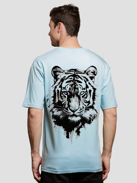 Adro Oversize T shirt for men | Drop shoulder T shirt | Mens Oversize T-shirt | 220 GSM Cotton Oversize Tshirt | Trendy Front and Back Printed T shirt