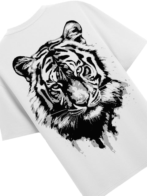 Adro Oversize T shirt for men | Drop shoulder T shirt | Mens Oversize T-shirt | 220 GSM Cotton Oversize Tshirt | Trendy Front and Back Printed T shirt