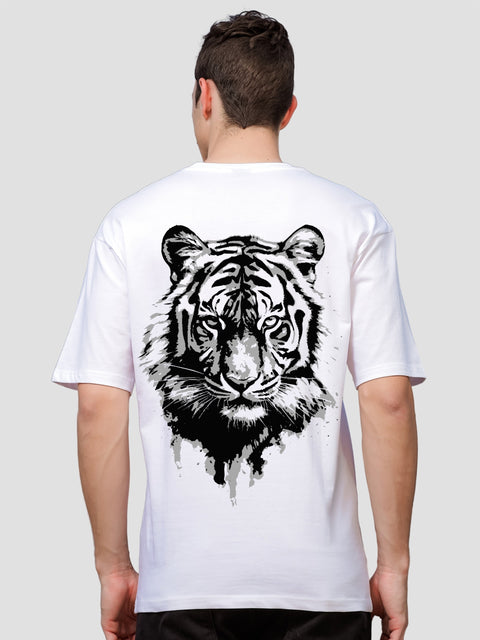 Adro Oversize T shirt for men | Drop shoulder T shirt | Mens Oversize T-shirt | 220 GSM Cotton Oversize Tshirt | Trendy Front and Back Printed T shirt