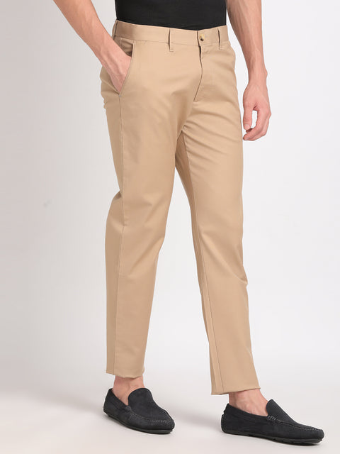 Ankle-Length Men's Cotton Chinos for Modern Comfort with Adjustable waist band.