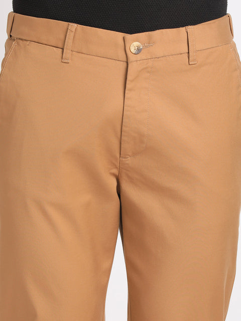 Ankle-Length Cotton Chinos for Men's Classic Style with Adjustable waist band.