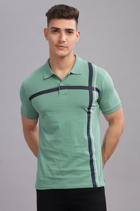 Adro Polo T-shirt for Men| Printed Polo T-Shirt | Cotton Polo T shirt Also in Plus Size