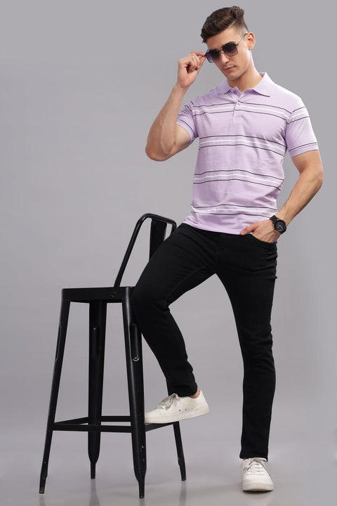 Adro Polo T-shirt for Men| Printed Polo T-Shirt | Cotton Polo T shirt Also in Plus Size