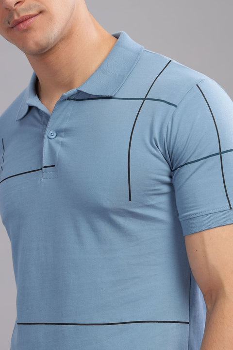 Adro Polo T-shirt for Men| Printed Polo T-Shirt | Cotton Polo T shirt Also in Plus Size