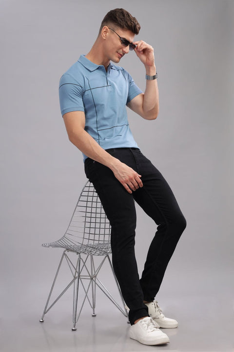 Adro Polo T-shirt for Men| Printed Polo T-Shirt | Cotton Polo T shirt Also in Plus Size