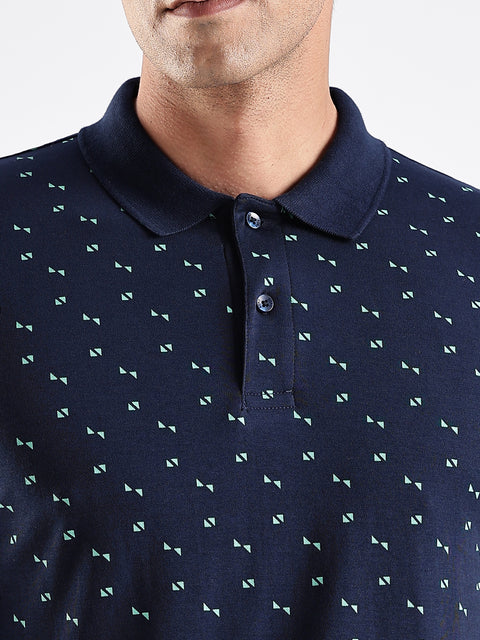 Adro Polo T-Shirt for Men – 100% Cotton Soft Fabric | Regular Fit Polo Tshirt | All over Printed Cotton Polo T Shirt for Men