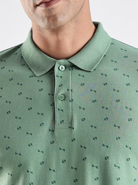 Adro Polo T-Shirt for Men – 100% Cotton Soft Fabric | Regular Fit Polo Tshirt | All over Printed Cotton Polo T Shirt for Men