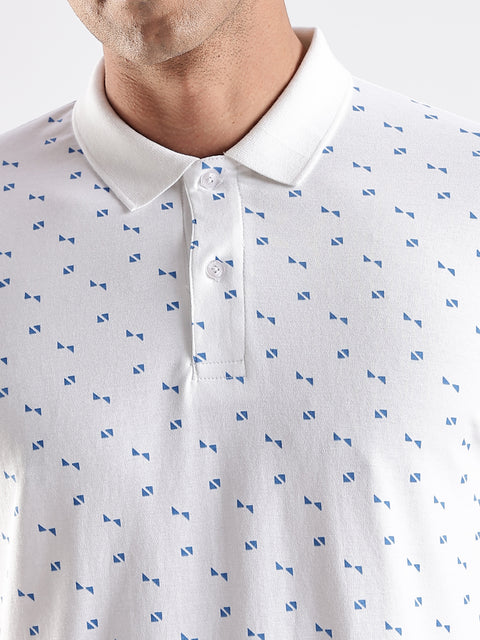 Adro Polo T-Shirt for Men – 100% Cotton Soft Fabric | Regular Fit Polo Tshirt | All over Printed Cotton Polo T Shirt for Men