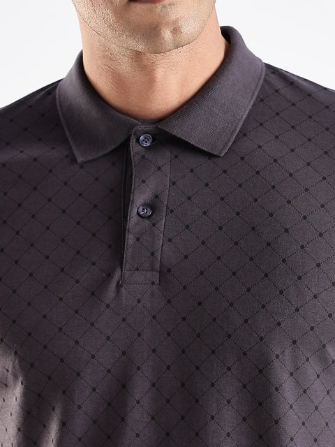 Adro Polo T-Shirt for Men – 100% Cotton Soft Fabric | Regular Fit Polo Tshirt | All over Printed Cotton Polo T Shirt for Men