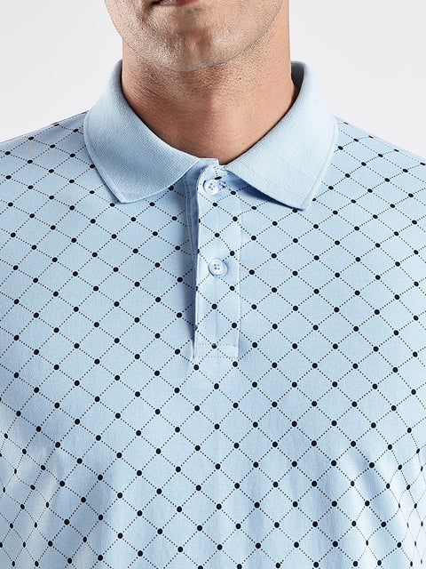 Adro Polo T-Shirt for Men – 100% Cotton Soft Fabric | Regular Fit Polo Tshirt | All over Printed Cotton Polo T Shirt for Men