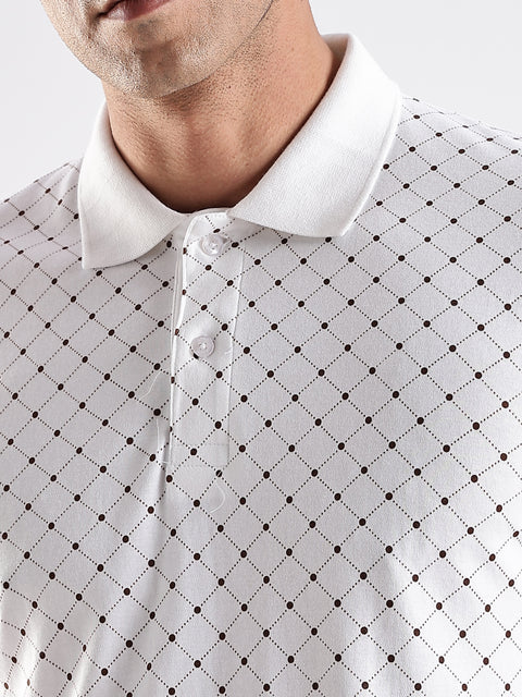 Adro Polo T-Shirt for Men – 100% Cotton Soft Fabric | Regular Fit Polo Tshirt | All over Printed Cotton Polo T Shirt for Men