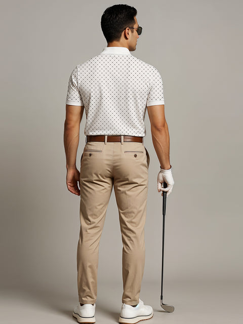 Adro Polo T-Shirt for Men – 100% Cotton Soft Fabric | Regular Fit Polo Tshirt | All over Printed Cotton Polo T Shirt for Men