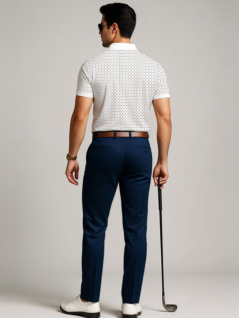 Adro Polo T-Shirt for Men – 100% Cotton Soft Fabric | Regular Fit Polo Tshirt | All over Printed Cotton Polo T Shirt for Men