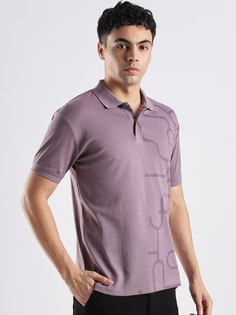 Adro Polo T-Shirt for Men – 100% Cotton Soft Fabric | Regular Fit Polo Tshirt | All over Printed Cotton Polo T Shirt for Men