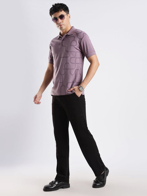 Adro Polo T-Shirt for Men – 100% Cotton Soft Fabric | Regular Fit Polo Tshirt | All over Printed Cotton Polo T Shirt for Men