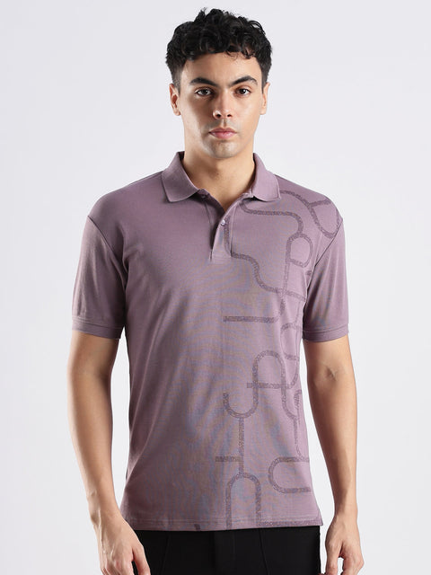 Adro Polo T-Shirt for Men – 100% Cotton Soft Fabric | Regular Fit Polo Tshirt | All over Printed Cotton Polo T Shirt for Men