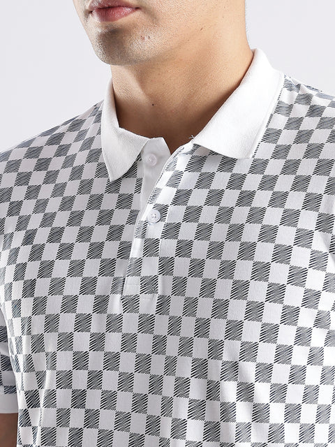 Adro Polo T-Shirt for Men – 100% Cotton Soft Fabric | Regular Fit Polo Tshirt | All over Printed Cotton Polo T Shirt for Men