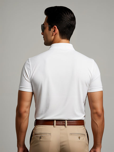 Adro Polo T-Shirt for Men – 100% Cotton Soft Fabric | Regular Fit Polo Tshirt | All over Printed Cotton Polo T Shirt for Men