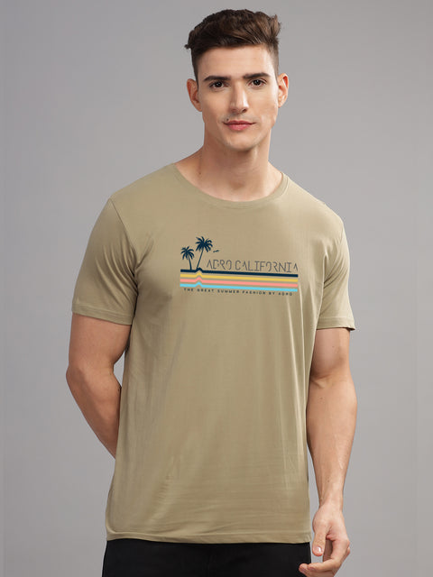 Adro Mens Printed T Shirt | The Super Soft Tshirt in India| Pure Cotton Lycra Breathable Fabric| 4 way stretch smart tech fabric| Round Neck T-Shirt (Also in Plus Size)