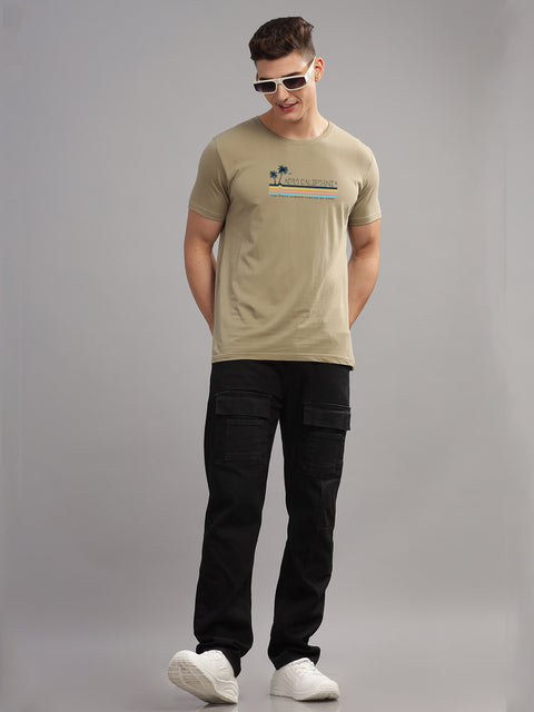 Adro Mens Printed T Shirt | The Super Soft Tshirt in India| Pure Cotton Lycra Breathable Fabric| 4 way stretch smart tech fabric| Round Neck T-Shirt (Also in Plus Size)