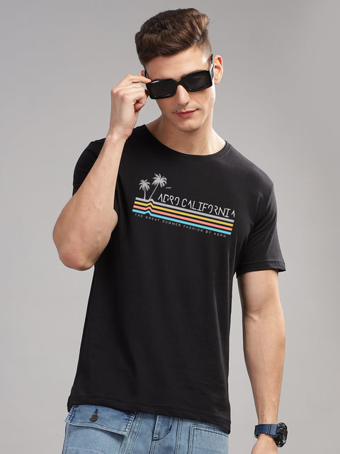 Adro Mens Printed T Shirt | The Super Soft Tshirt in India| Pure Cotton Lycra Breathable Fabric| 4 way stretch smart tech fabric| Round Neck T-Shirt (Also in Plus Size)