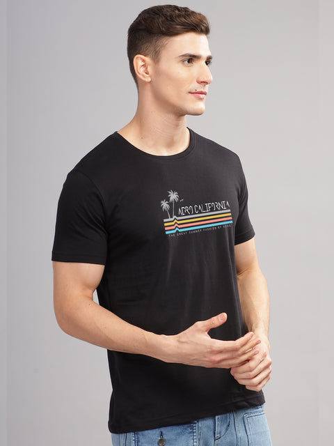 Adro Mens Printed T Shirt | The Super Soft Tshirt in India| Pure Cotton Lycra Breathable Fabric| 4 way stretch smart tech fabric| Round Neck T-Shirt (Also in Plus Size)