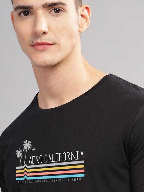 Adro Mens Printed T Shirt | The Super Soft Tshirt in India| Pure Cotton Lycra Breathable Fabric| 4 way stretch smart tech fabric| Round Neck T-Shirt (Also in Plus Size)