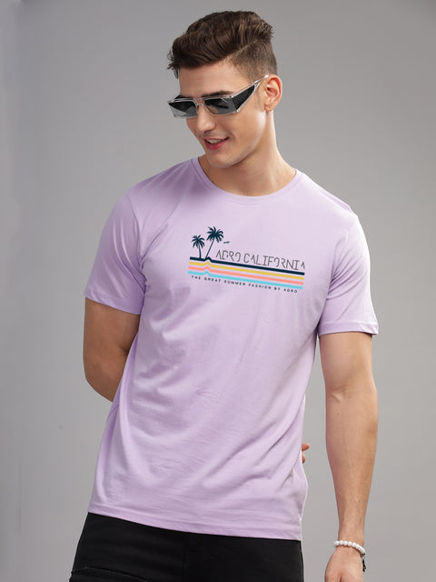 Adro Mens Printed T Shirt | The Super Soft Tshirt in India| Pure Cotton Lycra Breathable Fabric| 4 way stretch smart tech fabric| Round Neck T-Shirt (Also in Plus Size)