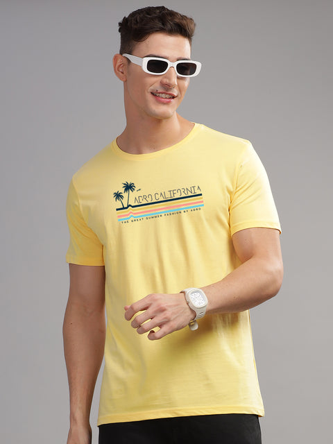 Adro Mens Printed T Shirt | The Super Soft Tshirt in India| Pure Cotton Lycra Breathable Fabric| 4 way stretch smart tech fabric| Round Neck T-Shirt (Also in Plus Size)